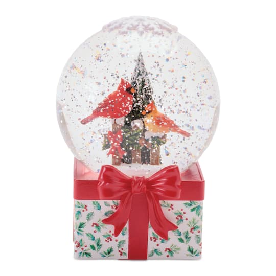 Melrose 6.5" LED Cardinal Snow Globe